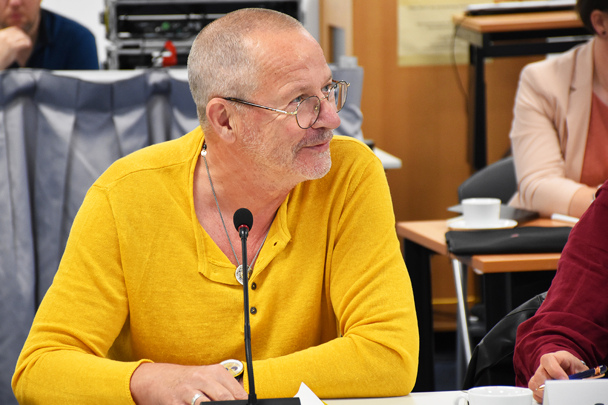 Jürgen Rüffer, NBG-Mitglied (85. NBG-Sitzung, 17.5.2024/Berlin-Online) (Quelle: Aygül Cizmecioglu) Jürgen Rüffer, NBG-Mitglied (85. NBG-Sitzung, 17.5.2024/Berlin-Online)