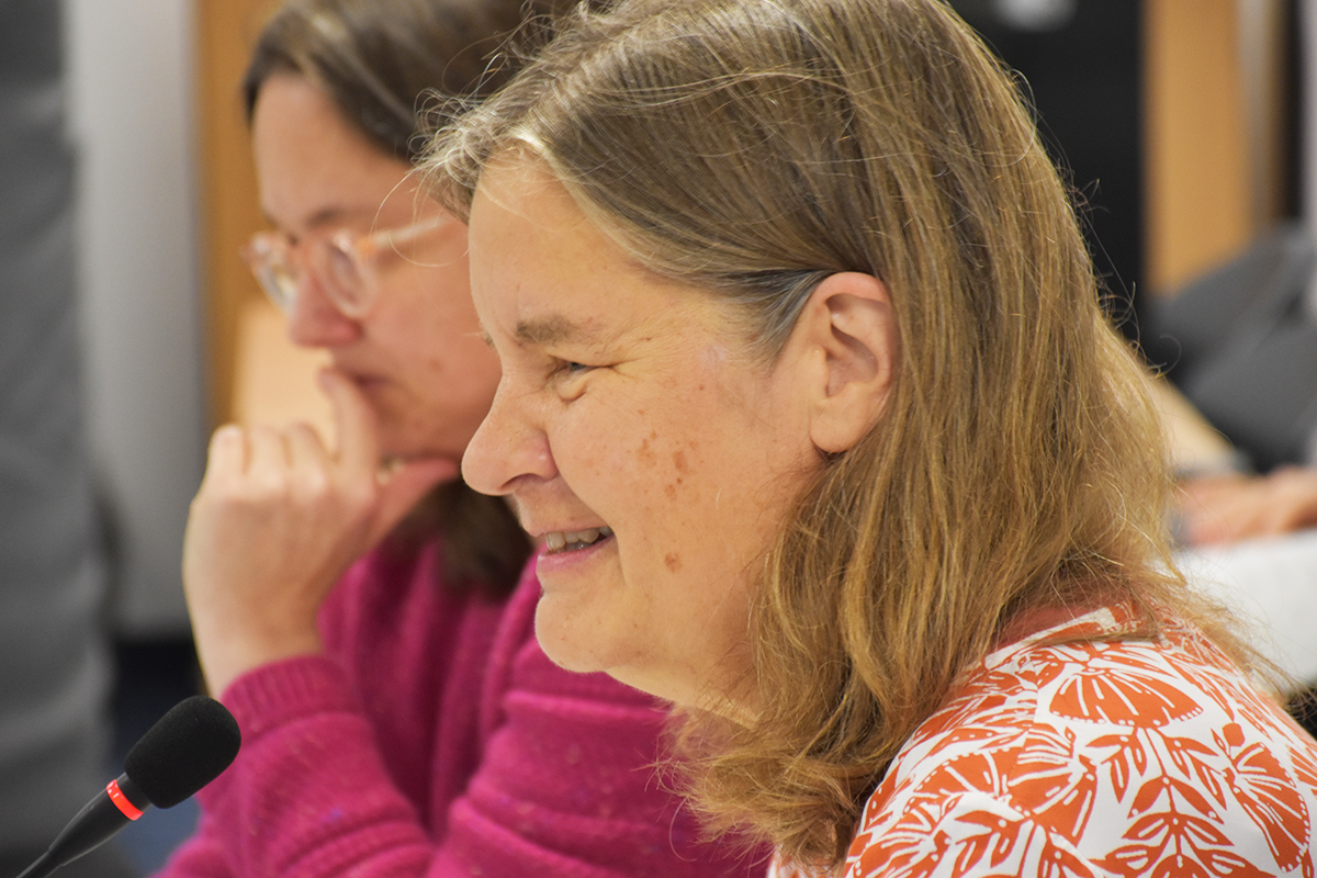 Miranda Schreurs, Ko-Vorsitzende NBG (100. NBG-Sitzung, 14.10.2025/Berlin-Online) (Quelle: Aygül Cizmecioglu) Miranda Schreurs, Ko-Vorsitzende NBG (100. NBG-Sitzung, 14.10.2025/Berlin-Online)