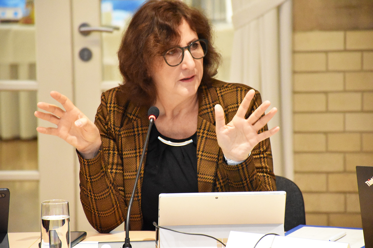 Marion Durst, NBG-Mitglied (102. NBG-Sitzung, 11.12.2025/Berlin-Online) (Quelle: Aygül Cizmecioglu) Marion Durst, NBG-Mitglied (102. NBG-Sitzung, 11.12.2025/Berlin-Online)