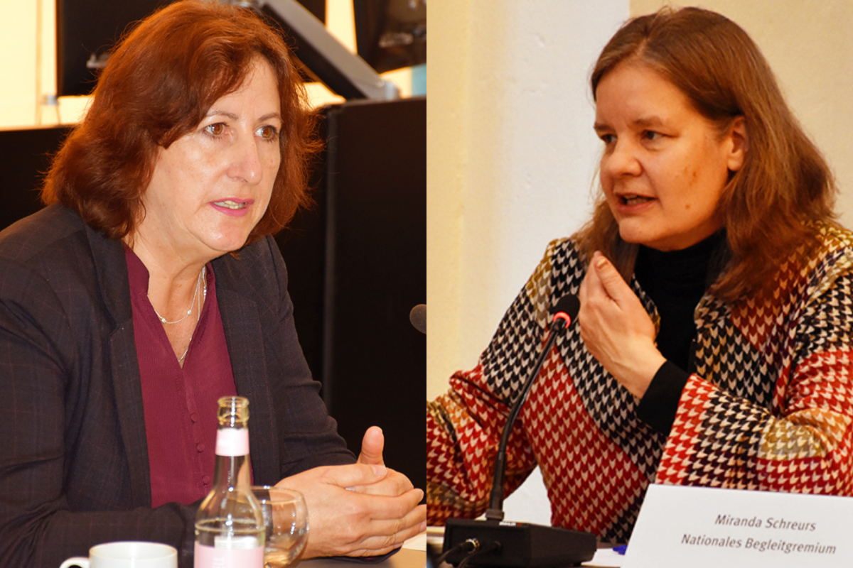 Kandidatinnen für den NBG-Vorsitz - Marion Durst, Miranda Schreurs (38. NBG-Sitzung, 11.05.2020/Berlin)