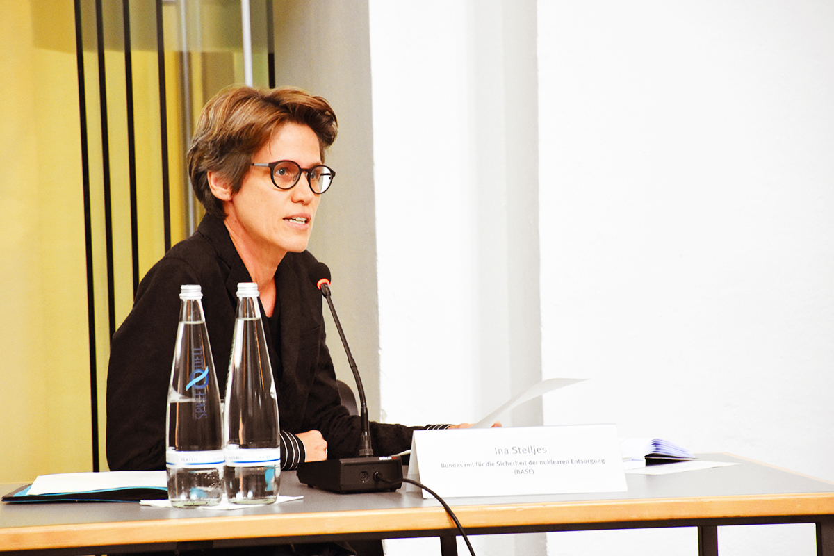 Ina Stelljes, Abteilungsleiterin Öffentlichkeitsbeteiligung Bundesamt für die Sicherheit der nuklearen Entsorgung/BASE (40. NBG-Sitzung, 09.07.2020/Berlin)