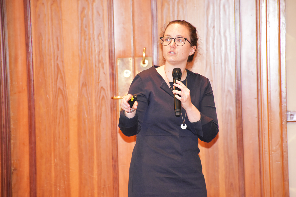 Claudia Strobl, Leiterin für Forschungs- und Sicherheitsfragen NBG (56. NBG-Sitzung, 5.11.2021/Berlin) (Quelle: Aygül Cizmecioglu) Claudia Strobl, Leiterin für Forschungs- und Sicherheitsfragen NBG (56. NBG-Sitzung, 5.11.2021/Berlin)