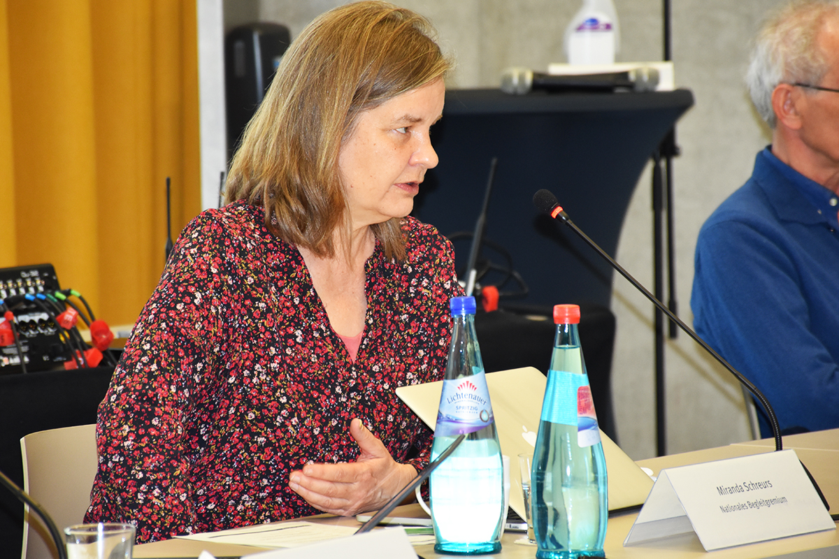 NBG-Ko-Vorsitzende Miranda Schreurs (60. NBG-Sitzung, 15.3.2022/Berlin-Online) (Quelle: Aygül Cizmecioglu) NBG-Ko-Vorsitzende Miranda Schreurs (60. NBG-Sitzung, 15.3.2022/Berlin-Online)