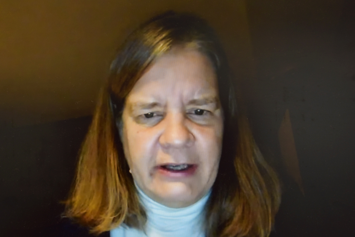 Miranda Schreurs, Ko-Vorsitzende NBG (69. NBG-Sitzung, 9.12.2022/Berlin-Online) (Quelle: Aygül Cizmecioglu) Miranda Schreurs, Ko-Vorsitzende NBG (69. NBG-Sitzung, 9.12.2022/Berlin-Online)