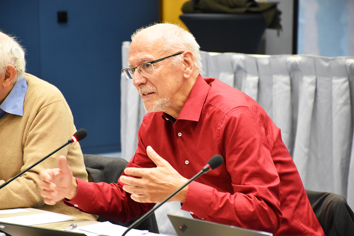 Armin Grunwald, Ko-Vorsitzender NBG (69. NBG-Sitzung, 9.12.2022/Berlin-Online) (Quelle: Aygül Cizmecioglu) Armin Grunwald, Ko-Vorsitzender NBG (69. NBG-Sitzung, 9.12.2022/Berlin-Online)