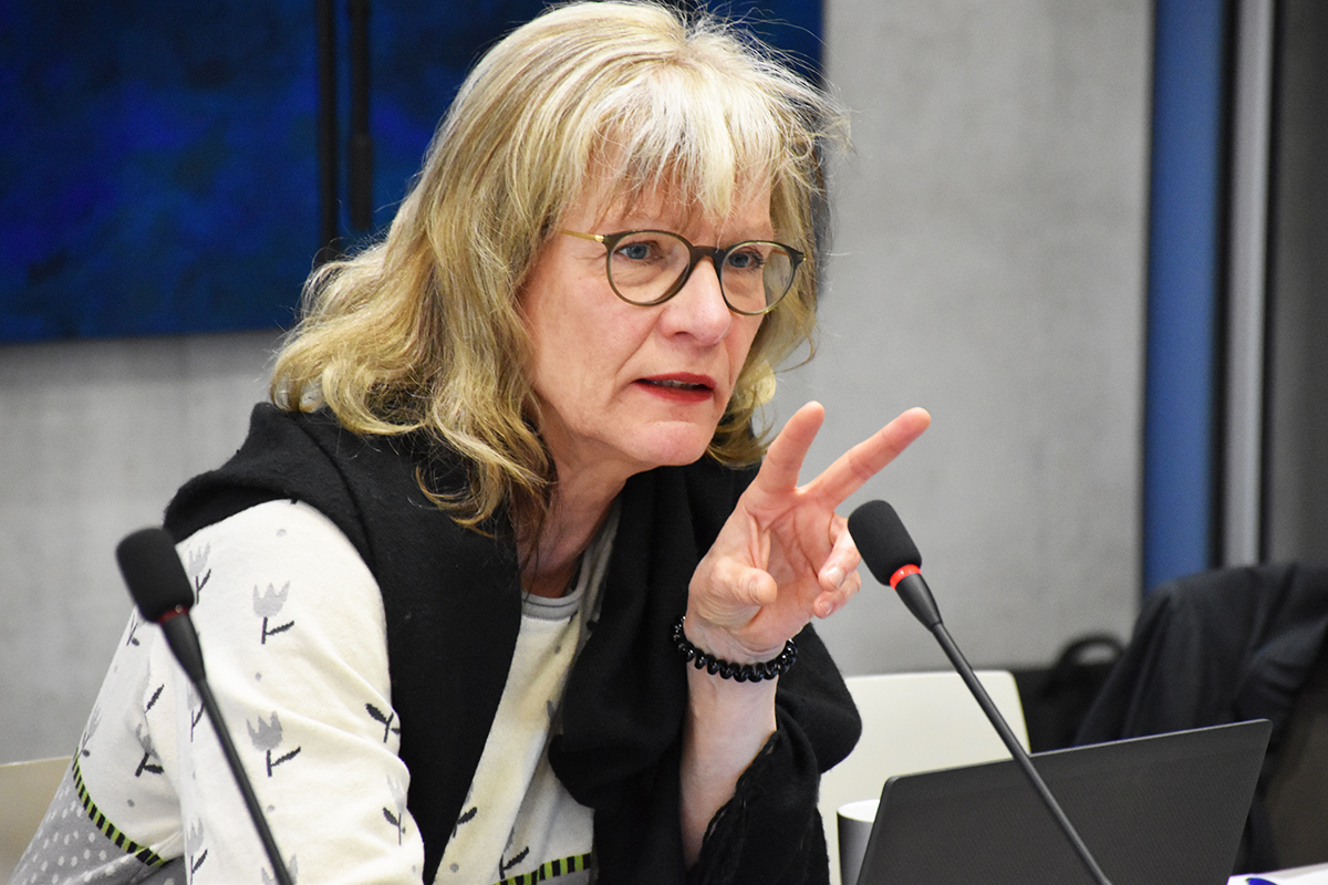 NBG-Mitglied Maria-Theresia Schafmeister (71. NBG-Sitzung, 9.2.2023/Berlin-Online) (Quelle: Aygül Cizmecioglu) NBG-Mitglied Maria-Theresia Schafmeister (71. NBG-Sitzung, 9.2.2023/Berlin-Online)