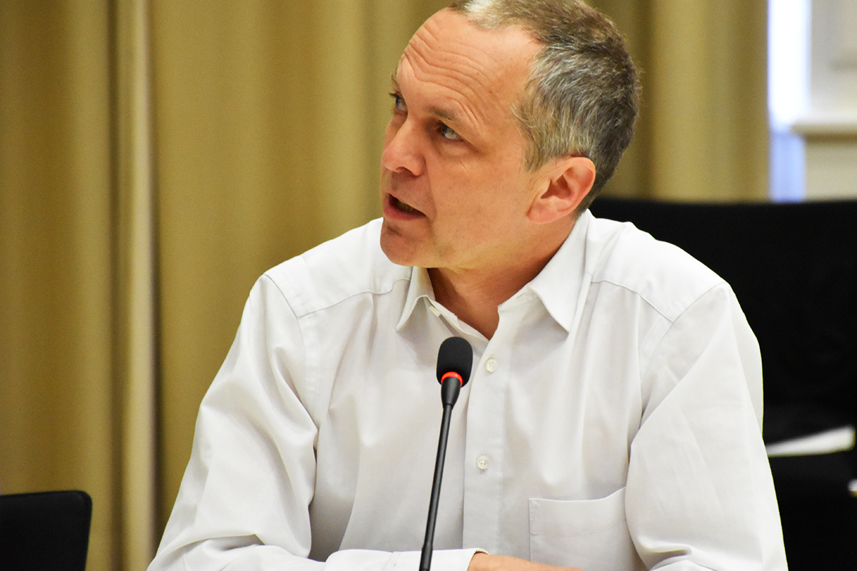 Dr. Alexander von Oertzen, Bundesamt für die Sicherheit der nuklearen Entsorgung/BASE (74. NBG-Sitzung, 17.5.2023/Berlin-Online) (Quelle: Aygül Cizmecioglu) Dr. Alexander von Oertzen, Bundesamt für die Sicherheit der nuklearen Entsorgung/BASE (74. NBG-Sitzung, 17.5.2023/Berlin-Online)