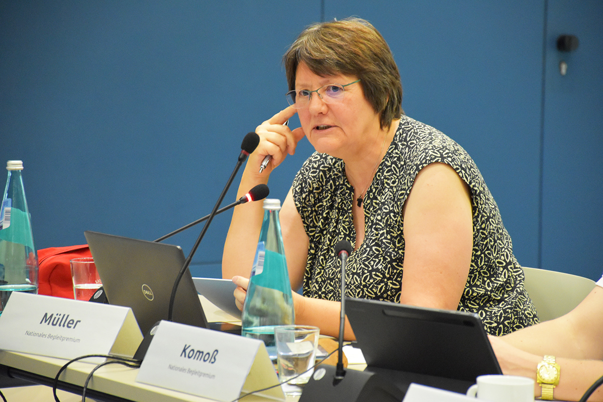 NBG-Mitglied Monika C. M. Müller (77. NBG-Sitzung, 12.9.2023/Berlin-Online) (Quelle: Aygül Cizmecioglu) NBG-Mitglied Monika C. M. Müller (77. NBG-Sitzung, 12.9.2023/Berlin-Online)