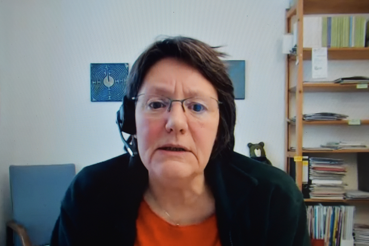 NBG-Mitglied Monika C. M. Müller (80. NBG-Sitzung, 5.12.2023/Berlin-Online) (Quelle: Aygül Cizmecioglu) NBG-Mitglied Monika C. M. Müller (80. NBG-Sitzung, 5.12.2023/Berlin-Online)