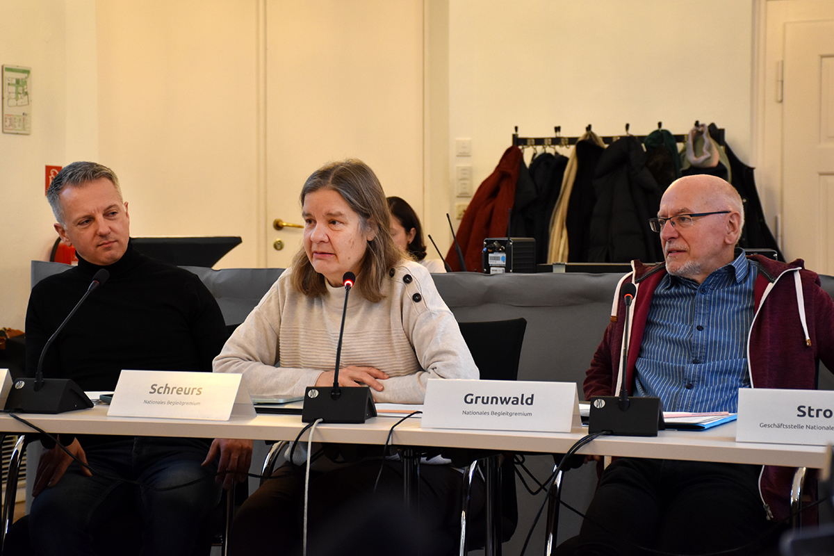 Miranda Schreurs, Ko-Vorsitzende NBG (94. NBG-Sitzung, 12.2.2025/Berlin-Online) (Quelle: Ellen Boettcher) Miranda Schreurs, Ko-Vorsitzende NBG (94. NBG-Sitzung, 12.2.2025/Berlin-Online)