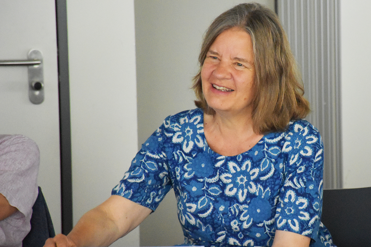 Miranda Schreurs, Ko-Vorsitzende NBG (97. NBG-Sitzung & NBG-Veranstaltung "NBG vor Ort", 17.6.2025/Dresden-Rossendorf) (Quelle: Aygül Cizmecioglu) Miranda Schreurs, Ko-Vorsitzende NBG (97. NBG-Sitzung & NBG-Veranstaltung "NBG vor Ort", 17.6.2025/Dresden-Rossendorf)