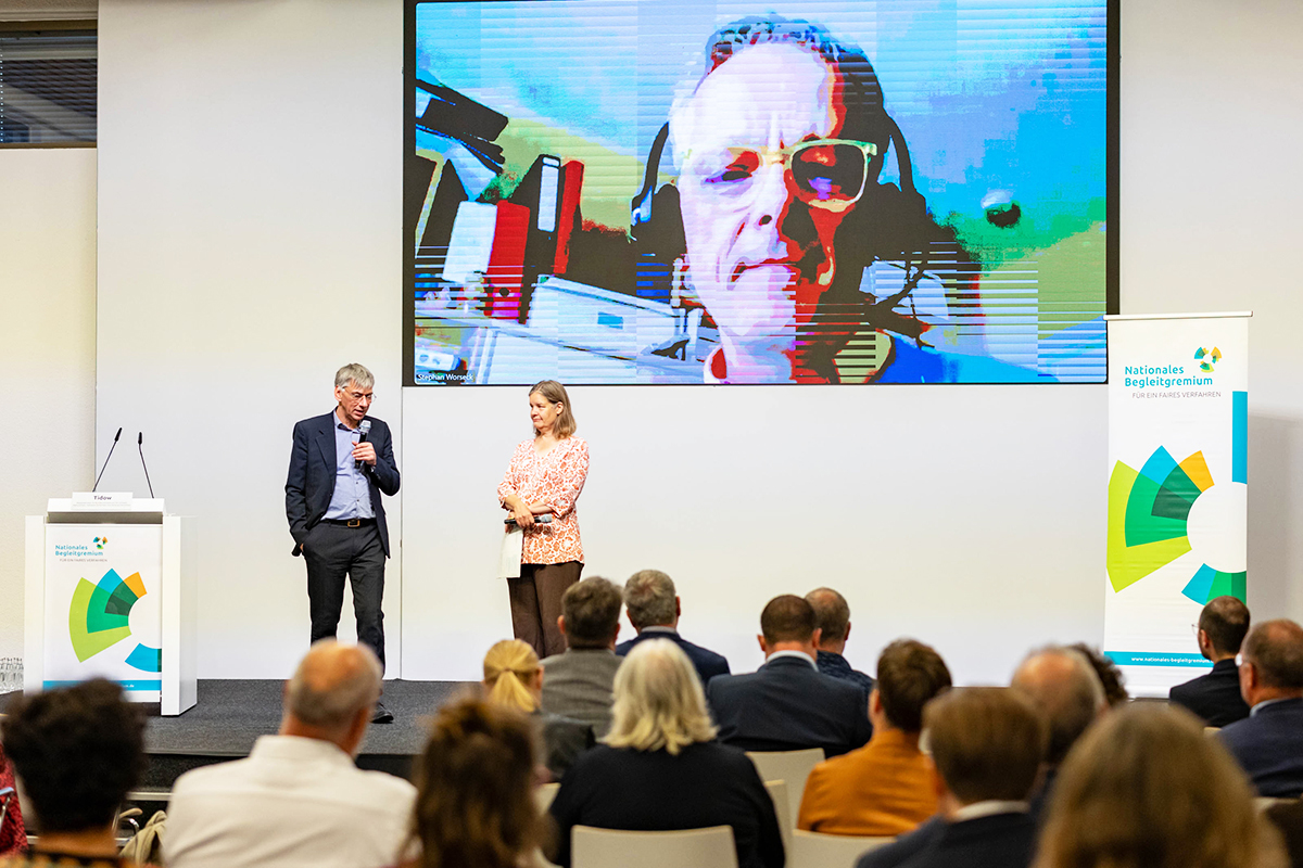 NBG-Veranstaltung "Endlagersuche dauert länger - was nun? Bilanz & Perspektiven" (14.10.2023, Berlin-Online) (Quelle: Bundesfoto/Bernd Lammel) NBG-Veranstaltung "Endlagersuche dauert länger - was nun? Bilanz & Perspektiven" (14.10.2023, Berlin-Online)