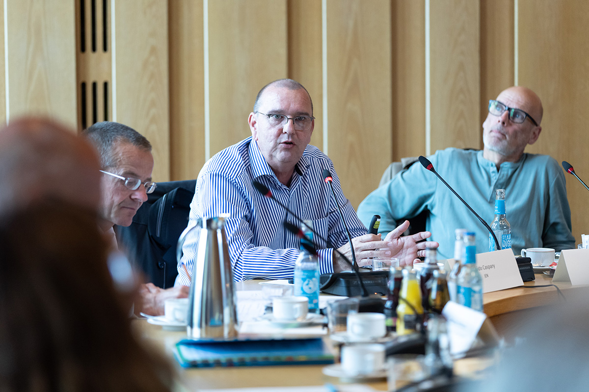 Guido Caspary, JEN (NBG-Veranstaltung "Atommüll-Lagerung in Deutschland: Von der Zwischen- zur Endlagerung", 14.9.2022/Ahaus) (Quelle: Bundesfoto/Zöhre Kurc) Guido Caspary, JEN (NBG-Veranstaltung "Atommüll-Lagerung in Deutschland: Von der Zwischen- zur Endlagerung", 14.9.2022/Ahaus)