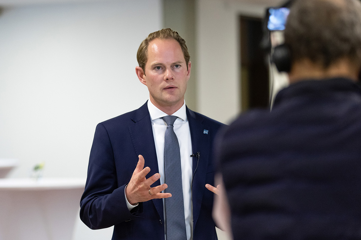 Steffen Kanitz, BGE (NBG-Veranstaltung "Atommüll-Lagerung in Deutschland: Von der Zwischen- zur Endlagerung", 14.9.2022/Ahaus) (Quelle: Bundesfoto/Zöhre Kurc) Steffen Kanitz, BGE (NBG-Veranstaltung "Atommüll-Lagerung in Deutschland: Von der Zwischen- zur Endlagerung", 14.9.2022/Ahaus)