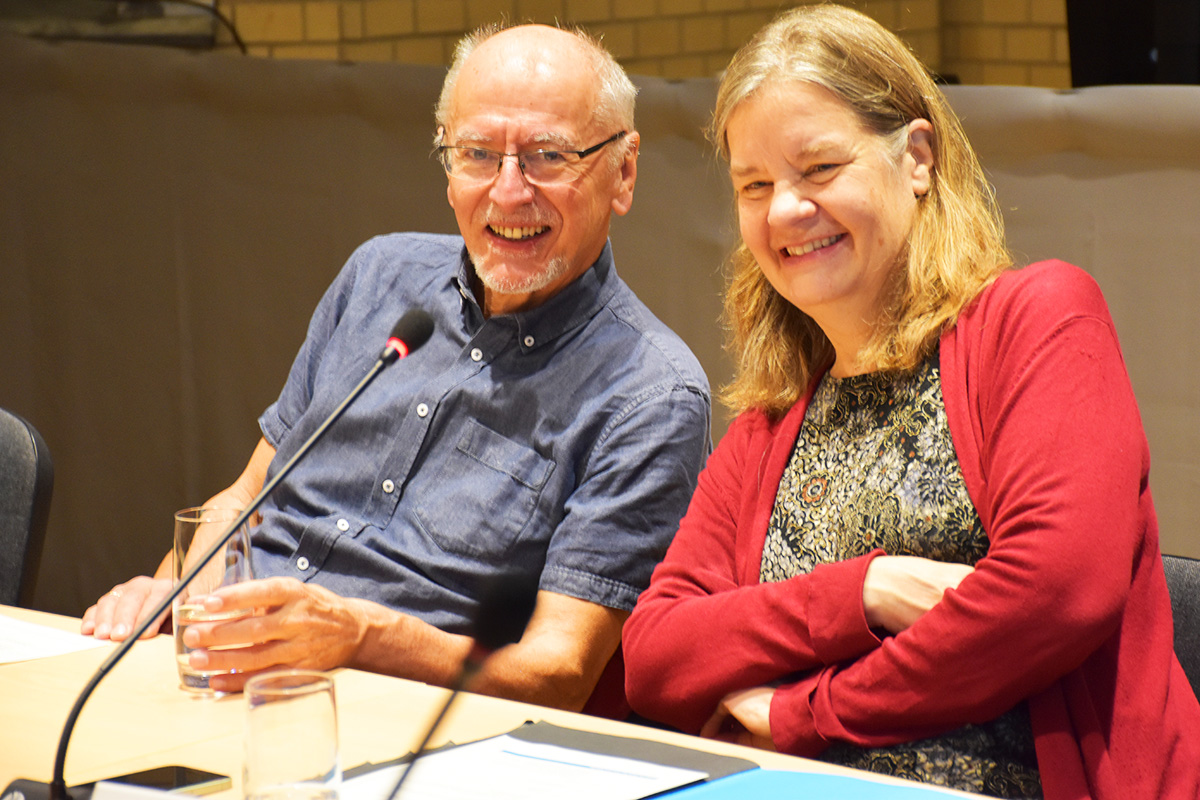 Miranda Schreurs und Armin Grunwald, Ko-Vorsitzende NBG (102. NBG-Sitzung, 11.12.2025/Berlin-Online) (Quelle: Aygül Cizmecioglu) Miranda Schreurs und Armin Grunwald, Ko-Vorsitzende NBG (102. NBG-Sitzung, 11.12.2025/Berlin-Online)