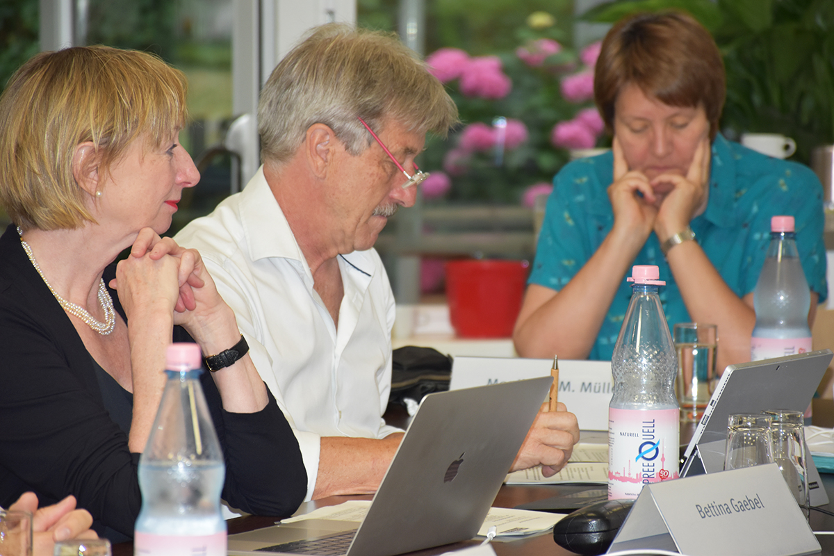 NBG-Mitglieder Bettina Gaebel, Klaus Brunsmeier und Monika C.M. Müller (31. NBG-Sitzung, 01.07.2019 / Berlin)
