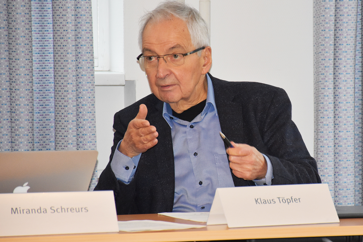 Klaus Töpfer, Ko-Vorsitzender des NBG (36. NBG-Sitzung, 09.01.2020/Berlin)