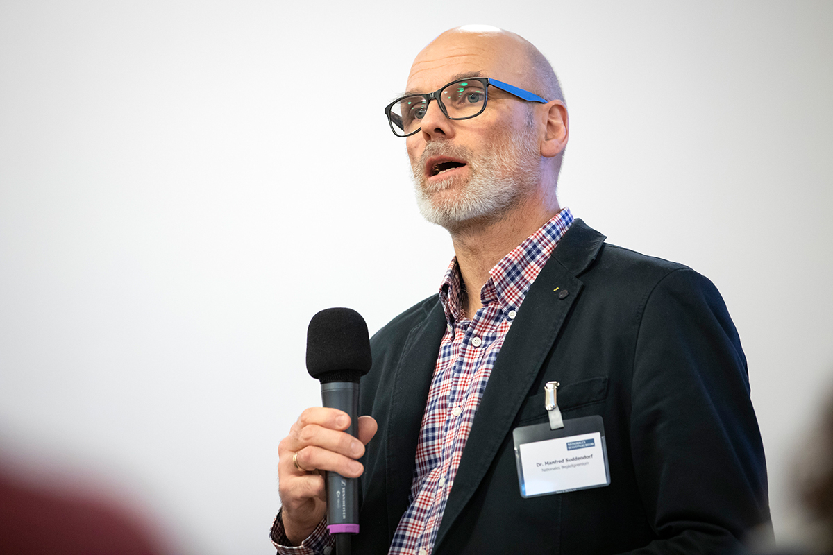 Manfred Suddendorf, Mitglied des Nationalen Begleitgremiums (NBG-Veranstaltung "Geologische Daten im Brennpunkt" 2.2.2019 / Berlin)