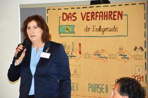 Marion Durst (NBG-Mitglied), NBG-Veranstaltung "Auf der Suche nach einem Atommüll-Endlager: Thüringen im Suchverfahren" (25.6.2022/Jena)