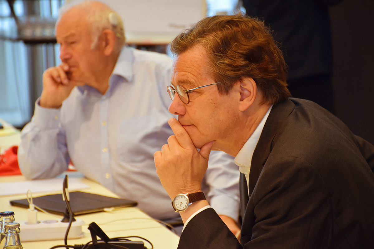 NBG-Mitglieder Markus Dröge und Günther Beckstein (39. NBG-Sitzung, 18.06.2020/Berlin)